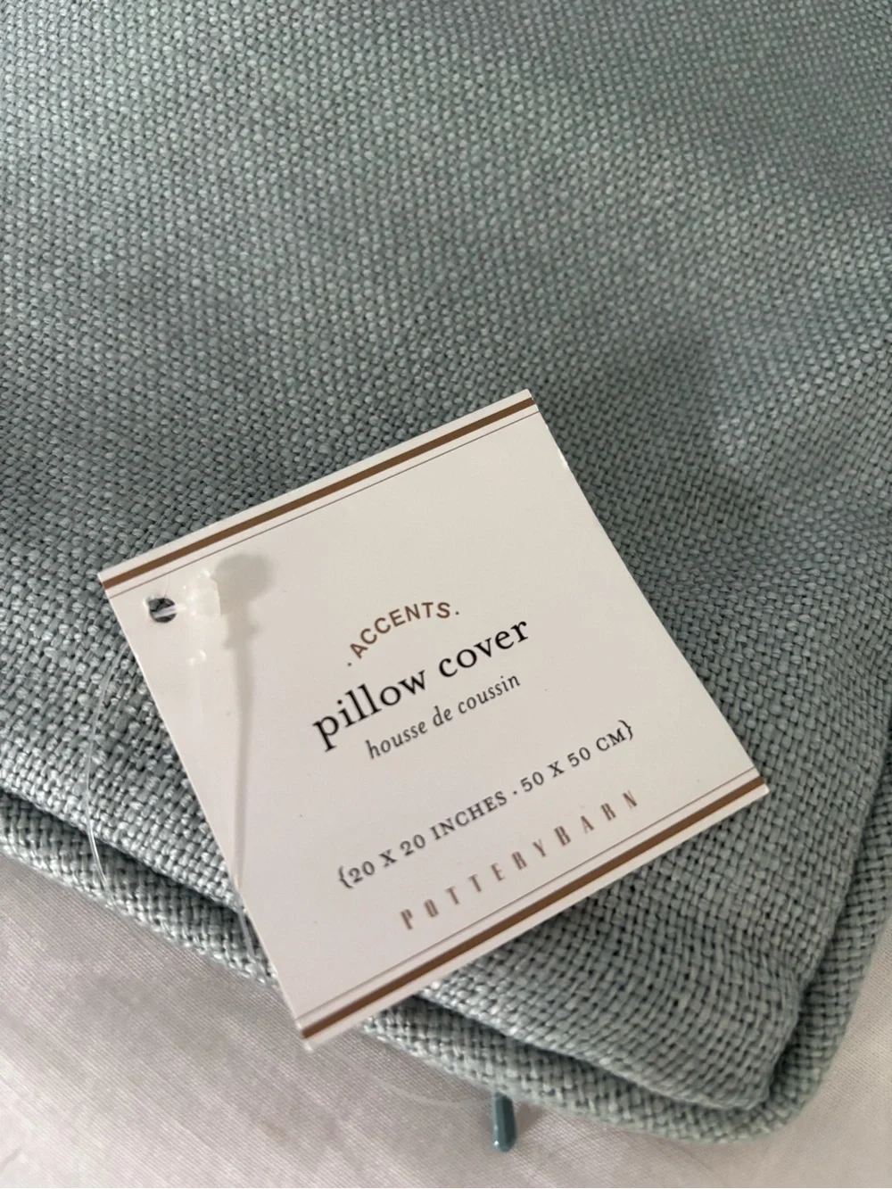 Pottery Barn soft linen pillow cover